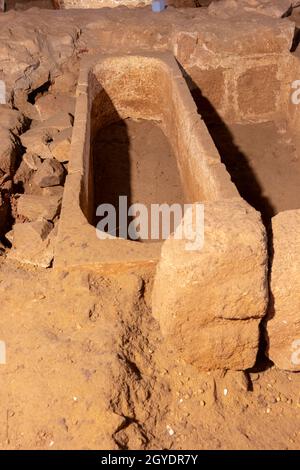 Römische Ruinen im Basílica de Santa Eulalia in Merida, Spanien Stockfoto