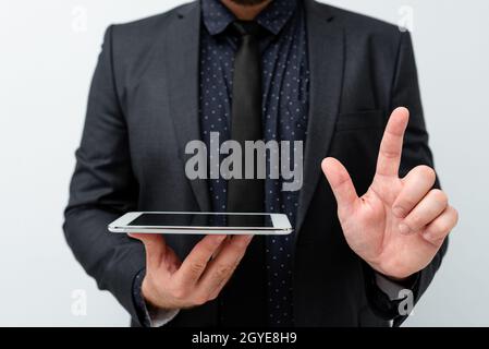 Vorstellung Von Ideen Für Neue Technologien Zur Diskussion Technologischer Verbesserungen Stockfoto