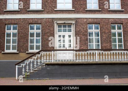 Altes deutsches Haus in Issum, Nordrhein-Westfalen, Deutschland Stockfoto