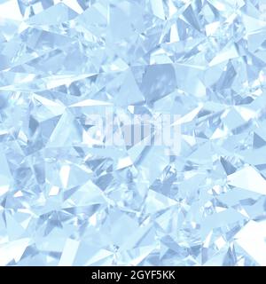 Schöner glänzender Diamant im Brillantschliff - Diamant Hintergrund - Kristallhintergrund. Stockfoto