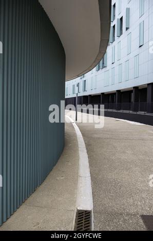 Detail der modernen Architektur in der Stadt, Detail des Lebens in der Stadt Stockfoto