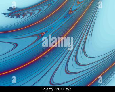 Bunte und mathematische fraktale Hintergründe in komplexen Zahlen Stockfoto