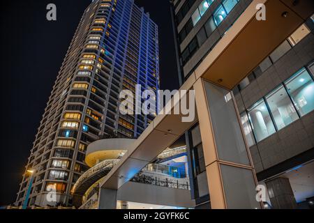 Von Kanagawa-ku, Yokohama-shi Nachtansicht. Drehort: Präfektur kanagawa, Yokohama-Stadt Stockfoto