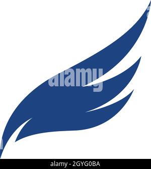 Falcon Wing Logo Vorlage vektor Icon Design Stock Vektor