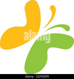 Butterfly Logo Vorlage Vektor Icon Design Stock Vektor