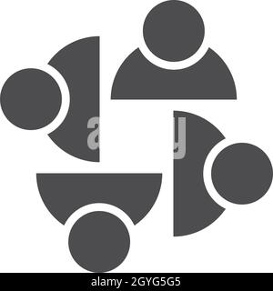 Annahme und Gemeinschaft Pflege Logo Vorlage Vektor icon Stock Vektor