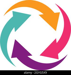 Pfeil Logo Vektor Template Design Stock Vektor