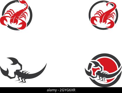 Scorpion Logo Vorlage Vektor Illustration Stock Vektor