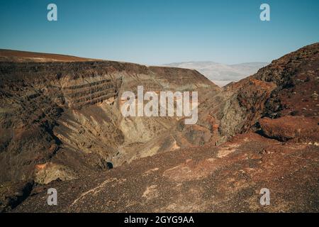 Rainbow Canyon, Blick vom Father Crowley Vista Point im Death Valley National Park, Kalifornien Stockfoto