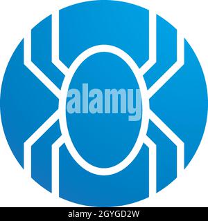 Spider Technology Logo-Vektor Stock Vektor