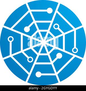 Spider Technology Logo-Vektor Stock Vektor