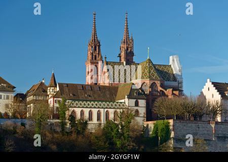 SCHWEIZ, BASEL-STADT, BASEL, BASLER MÜNSTER (BASLER MÜNSTER) Stockfoto