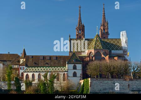 SCHWEIZ, BASEL-STADT, BASEL, BASLER MÜNSTER (BASLER MÜNSTER) Stockfoto