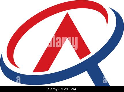 Eine Geschäftsvorlage für ein Logo mit Briefen Stock Vektor