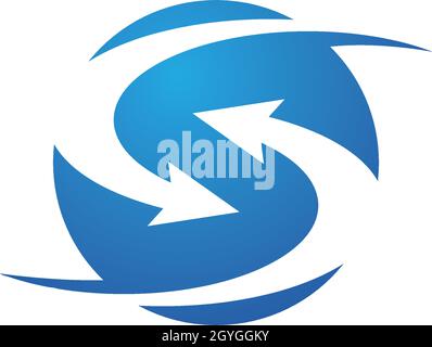 Pfeil Vektor Illustration Logo Vorlage Stock Vektor