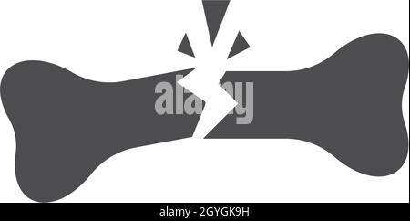 Knochen logo vector Template Stock Vektor