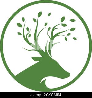 Ökologie Natur, Wildlife Konzept Logo Vektor Stock Vektor