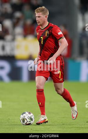 Turin, Italien, 7. Oktober 2021. Kevin De Bruyne aus Belgien während des Spiels der UEFA Nations League im Juventus-Stadion in Turin. Bildnachweis sollte lauten: Jonathan Moscrop / Sportimage Stockfoto