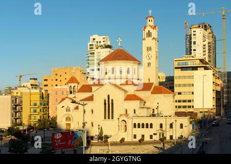 LIBANON, BEIRUT, SAIFI, ST. ELIAS CATHEDRAL UND ST. GREGOR DER ERLEUCHTER (ARMENISCHE KATHEDRALE) Stockfoto