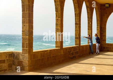 LIBANON, NORDLIBANON, BATROUN, KIRCHE UNSERER LIEBEN FRAU VOM MEER (SAYDET AL BAHR) Stockfoto