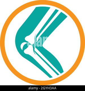 Knochen logo vector Template Stock Vektor