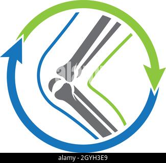 Knochen logo vector Template Stock Vektor