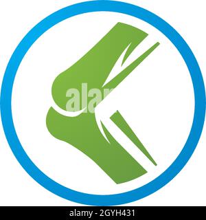 Knochen logo vector Template Stock Vektor