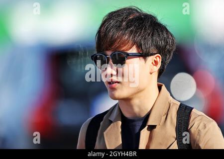 Istanbul, Türkei. Okt. 2021. Yuki Tsunoda (JPN) AlphaTauri. Großer Preis der Türkei, Freitag, 8. Oktober 2021. Istanbul, Türkei. Quelle: James Moy/Alamy Live News Stockfoto