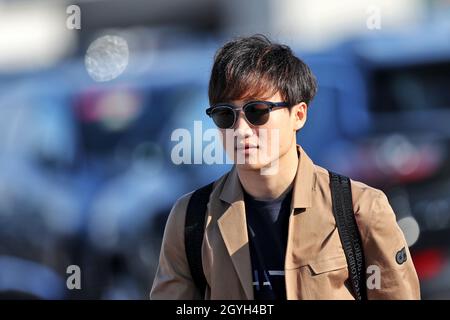Istanbul, Türkei. Okt. 2021. Yuki Tsunoda (JPN) AlphaTauri. Großer Preis der Türkei, Freitag, 8. Oktober 2021. Istanbul, Türkei. Quelle: James Moy/Alamy Live News Stockfoto