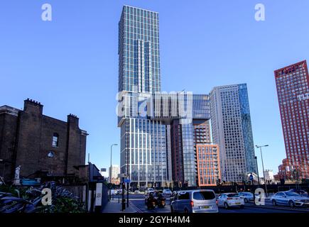 Vauxhall, Nine Elms Development, London, Großbritannien. Stockfoto