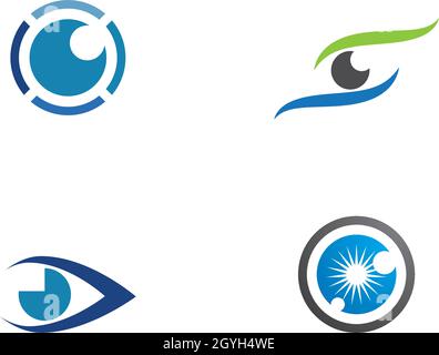 Logo-Vektor für die Eye-Technologie Stock Vektor