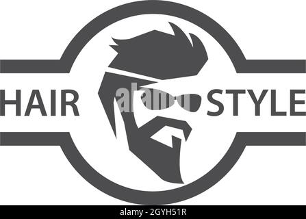 Barber Shop Logo Vektor Symbol Vorlage Stock Vektor
