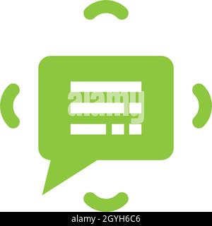 Sprechblasen-symbol Logo template Vector Stock Vektor