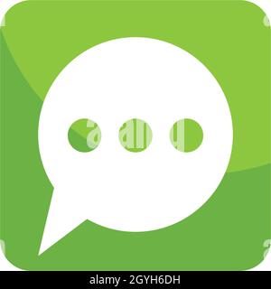 Sprechblasen-symbol Logo template Vector Stock Vektor