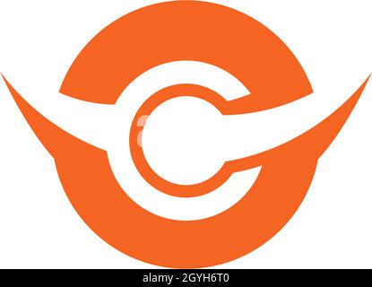 Vektor für Logo-Vorlagen für C-Buchstaben Stock Vektor