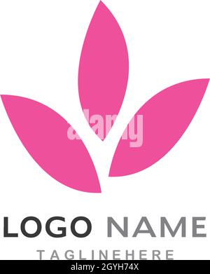 Symbol für Blumenlogo-Vorlage Stock Vektor