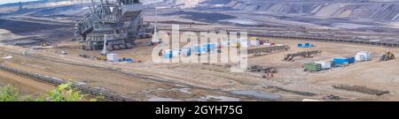 Garzweiler.Kohlebergbau in Deutschland, NRW, Nordrhein-westfalen Stockfoto