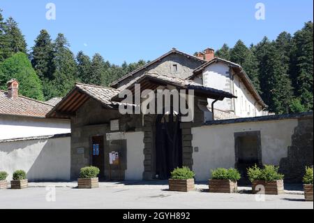 Europa, Italien, Toskana, Arezzo, das heilige Eremo-Kloster von Camaldoli, Nationalpark Foreste Casentinesi Stockfoto