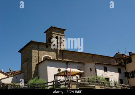 Europa, Italien, Toskana, Arezzo. Pratovecchio, Bruch von Stia. Heiligtum von Santa Maria delle Grazie. Stockfoto