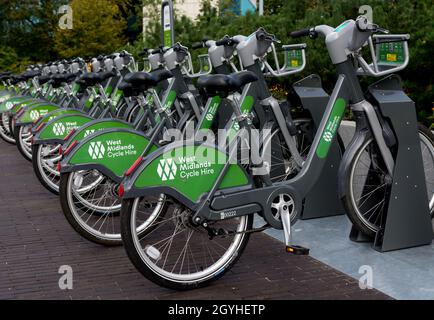 West Midlands Fahrradverleih, Friargate, Coventry, West Midlands, England, VEREINIGTES KÖNIGREICH Stockfoto