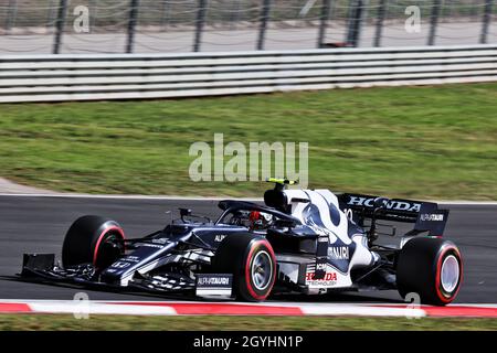 Istanbul, Türkei. Okt. 2021. Pierre Gasly (FRA) AlphaTauri AT02. 08.10.2021 Formel-1-Weltmeisterschaft, Rd 16, Großer Preis Der Türkei, Istanbul, Türkei, Übungstag. Bildnachweis sollte lauten: XPB/Press Association Images. Quelle: XPB Images Ltd/Alamy Live News Stockfoto