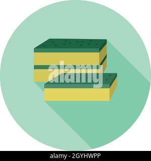 Vector Flat Design Schrubbschrubben Stock Vektor