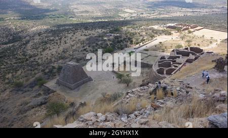 Archäologische Stätte la quemada in Villanueva Zacatecas Stockfoto