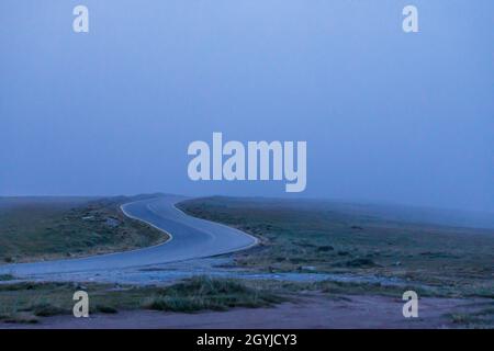 Die Straße Transalpinain die Karpaten von Rumänien Stockfoto