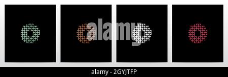 Weidengestalter Buchstabe Logo Design O Stock Vektor