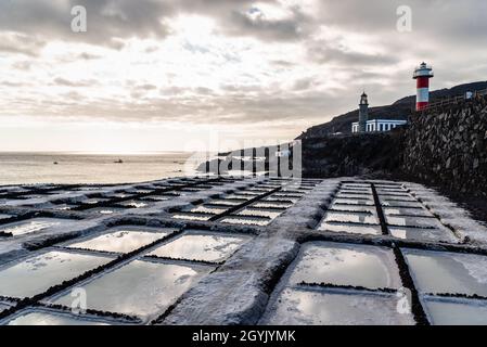 Salinas von Fuencaliente, La Palma, Kanarische Inseln Stockfoto