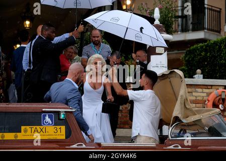 Lady Gaga wird während der 75. Filmfestspiele von Venedig am 31. August 2018 in Venedig, Italien, gesehen. (MVS) Stockfoto