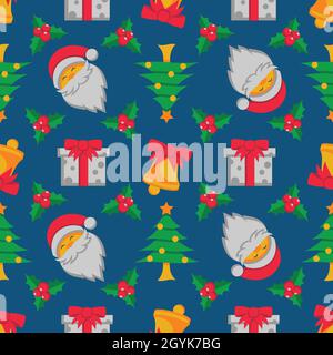 Muster Design Vorlage im Zusammenhang mit Feiertag, Weihnachtsfeier Stock Vektor