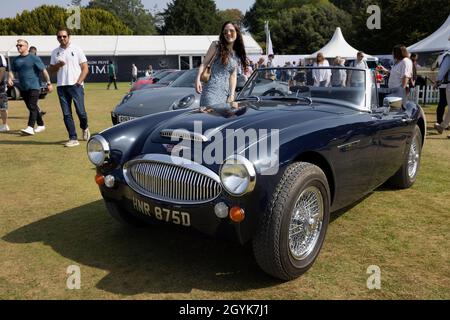 Austin-Healey 3000 ‘HHNR 875D’ auf dem Concours d'Elegance, der am 5. September 2021 im Blenheim Palace stattfand Stockfoto