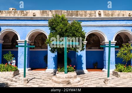 Kloster Santa Catalina in Arequipa, Peru Stockfoto